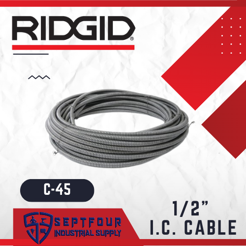 Ridgid 1/2” Drum Cable for Auger Machine K400 Model C-45