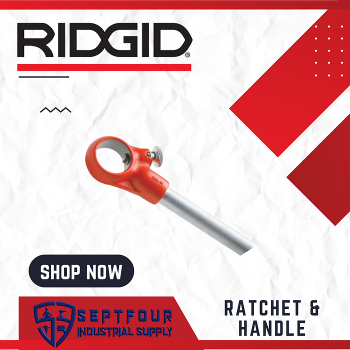 Ridgid Exposed Ratchet Threader - Ratchet and Handle/Die Head with Alloy Dies/ Ractchet and Handle with Die Head and Alloy Dies (set)
