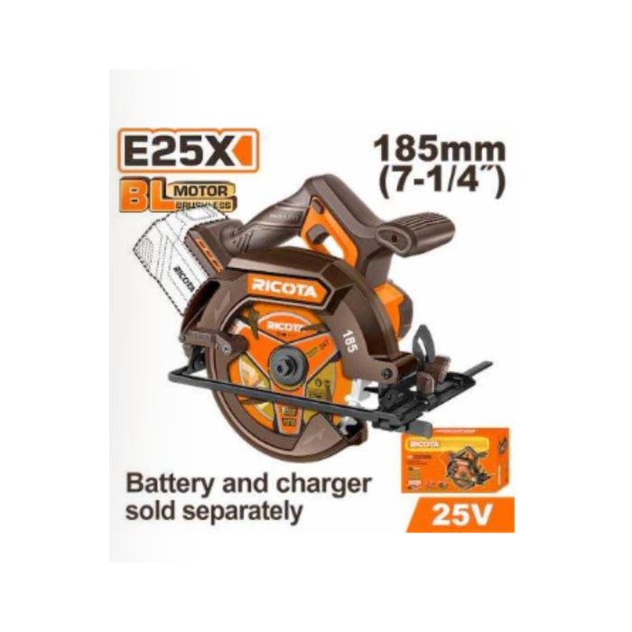 Ricota 25V 185mm Cordless Circular Saw RLCS251851