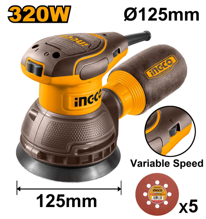 Ingco 320W  Rotary Sander RS3216