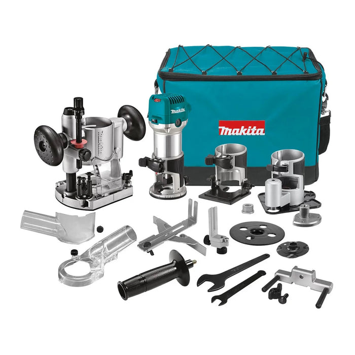 Makita 6.35mm (1/4")Router Trimmer Kit RT0702CX3