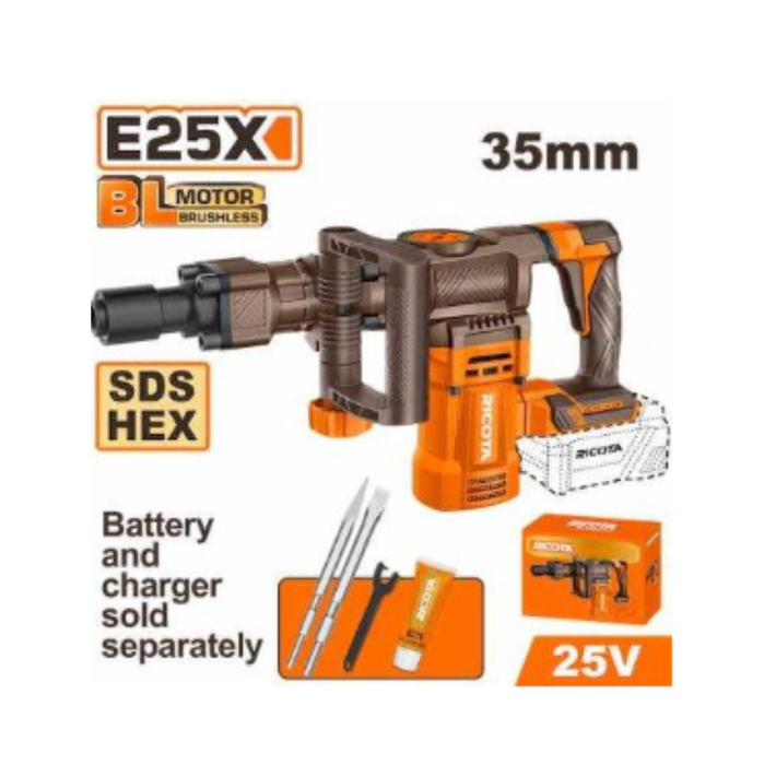 Ricota 25V 35mm Cordless Demolition Breaker RLLDB2535
