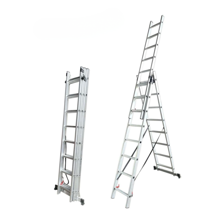 Rover Aluminum Extension Ladder -  3 Section