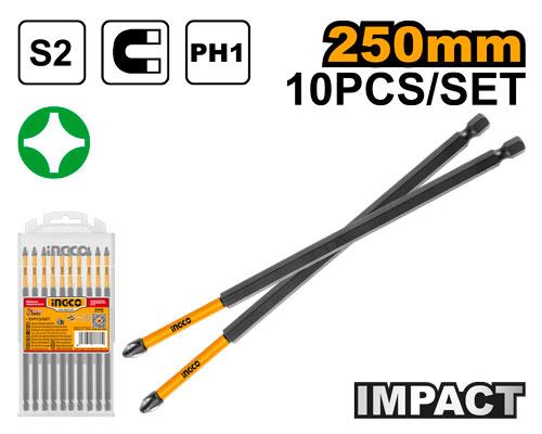 Ingco 250mm PHI Impact Screwdriver Bits Set SDBIM11PH1103 — SEPTFOUR ...