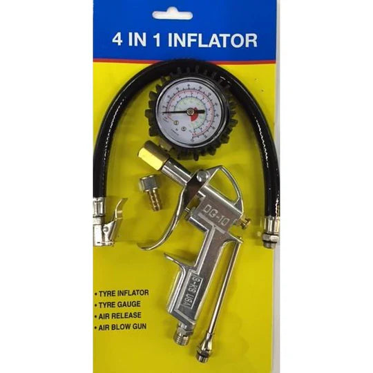 SKS Pneumatic 4-in-1 Tire Inflator Gauge B103-3