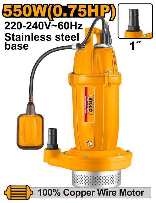 Ingco 550W (0.75HP) Submersible Pump SPC55068-5