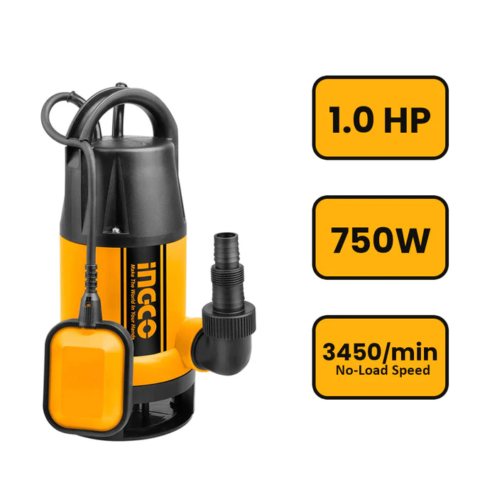 Ingco 750W (1.0HP) Submersible Pump SPDS7508-5