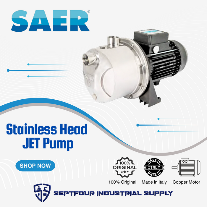 SAER Shallow Well Pump (Stainless Head)