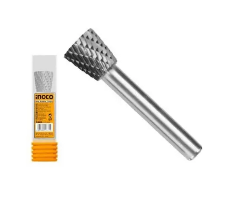 Ingco 6mm Tungsten Carbide Rotary Burrs (Inverted Cone) HRRC0604
