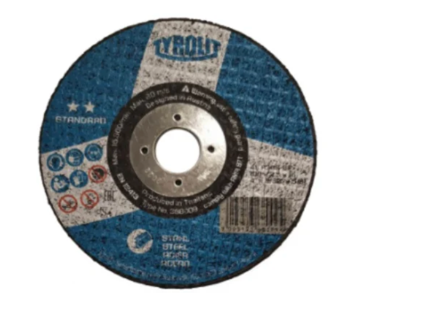 TYROLIT - TN. 3427.4194 - BASIC 1 STAR - DEPRESSED CENTER GRINDING WHEEL 4" FOR 2-IN-1