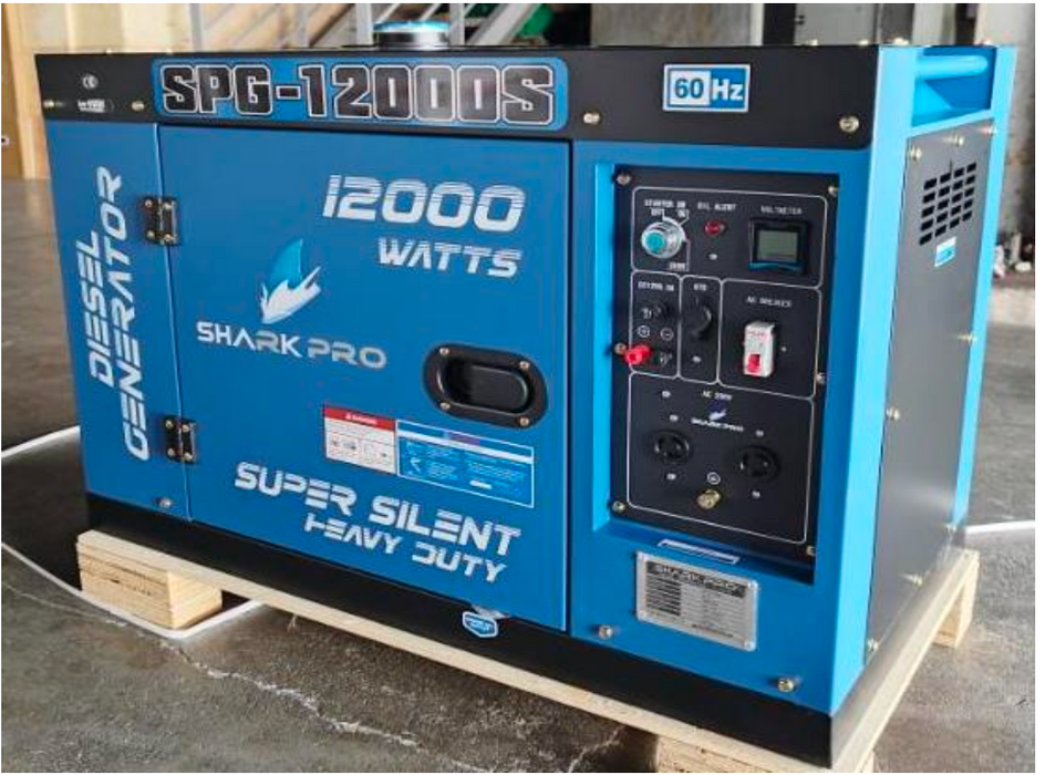 Sharkpro Air-Cooled Silent Diesel Generator