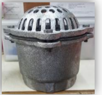 Cast Iron Foot Valve with Black Iron Hose Coupling for Engine Pump