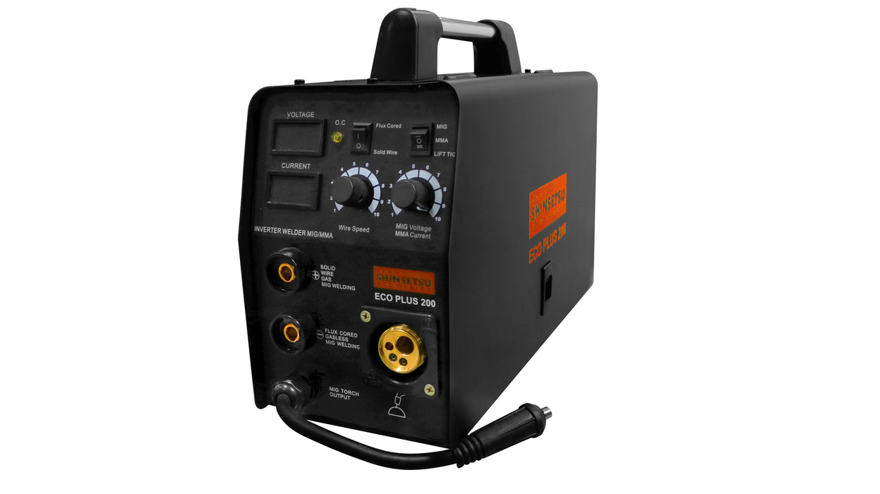 Shinsetsu 200A Inverter Multi-Process Welding Machine (MIG/TIG/MMA) ECOPLUS-200