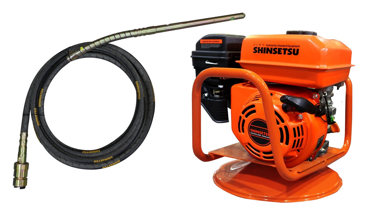 Shinsetsu Concrete Vibrator Set - SGE-6000 Engine with Dynapac Type Coupling (Set)