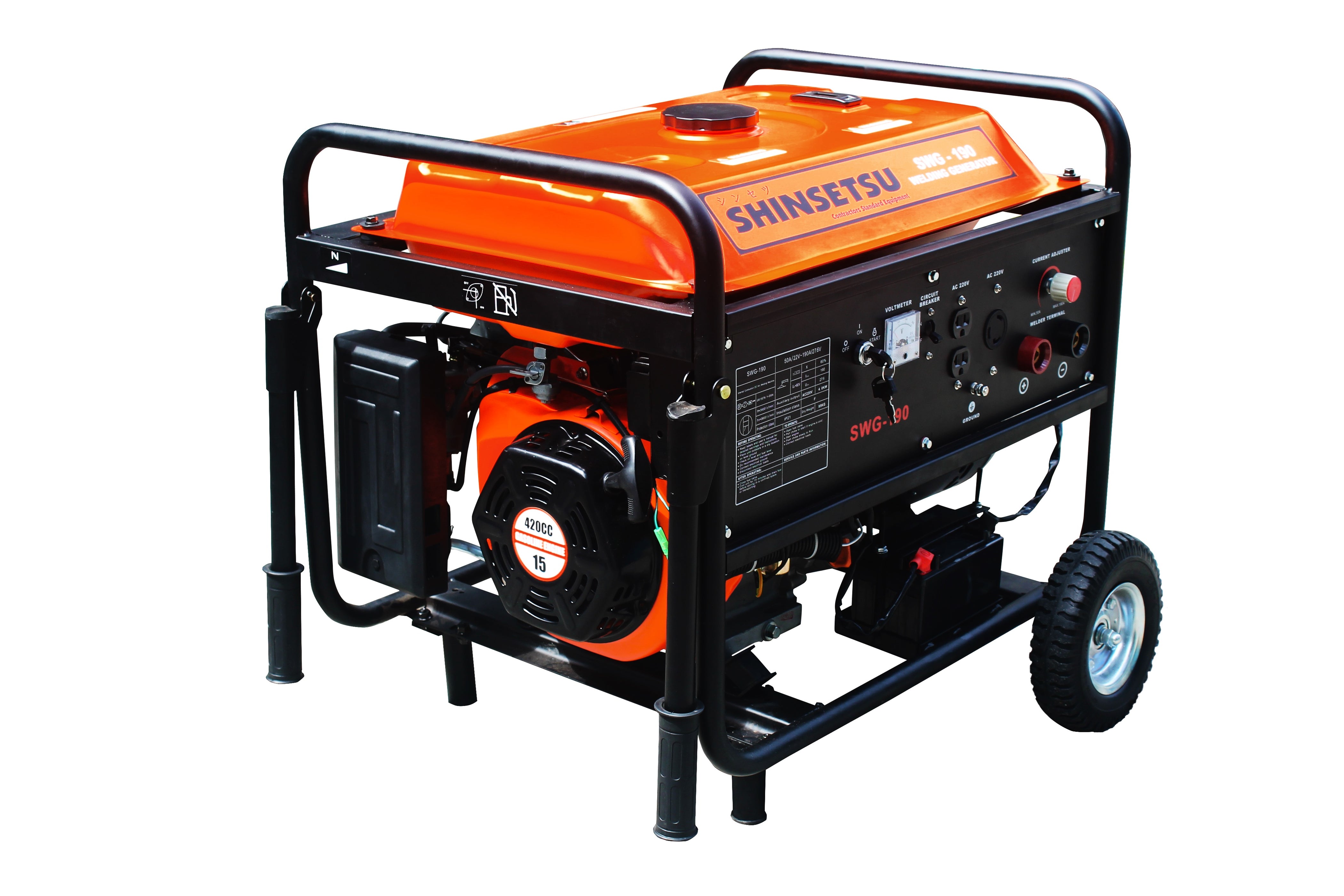 Shinsetsu Portable Welding Gasoline Generator SWG-190 — SEPTFOUR ...