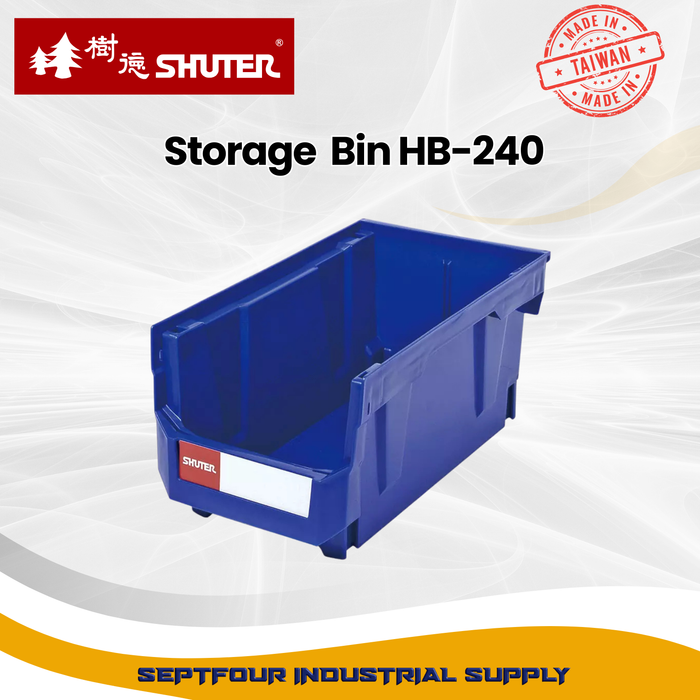 SHUTER  Stacking, Nesting & Hanging Bin for Parts Storage Made In Taiwan