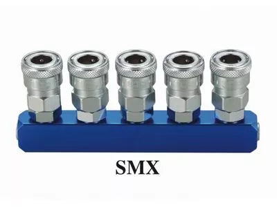 THB Straight Type Air Quick Coupler Manifold (1/4" NPT Port Size)