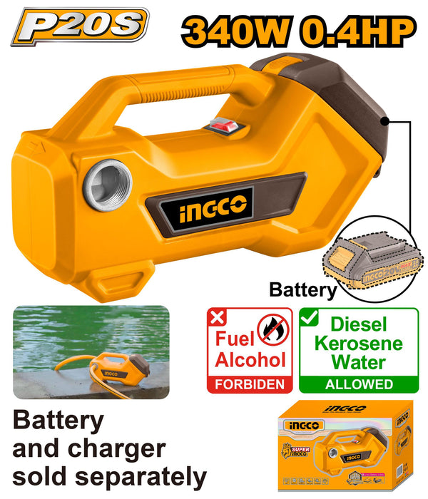 Ingco 20V Li-Ion Cordless Transfer Pump  TPLI2001