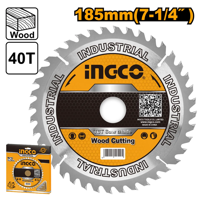 Ingco 7-1/4" (185mm) TCT Circular Saw TSB118515