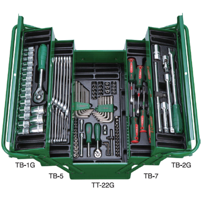 Hans 111PCS Tote Tool Box Set TTBK-111G