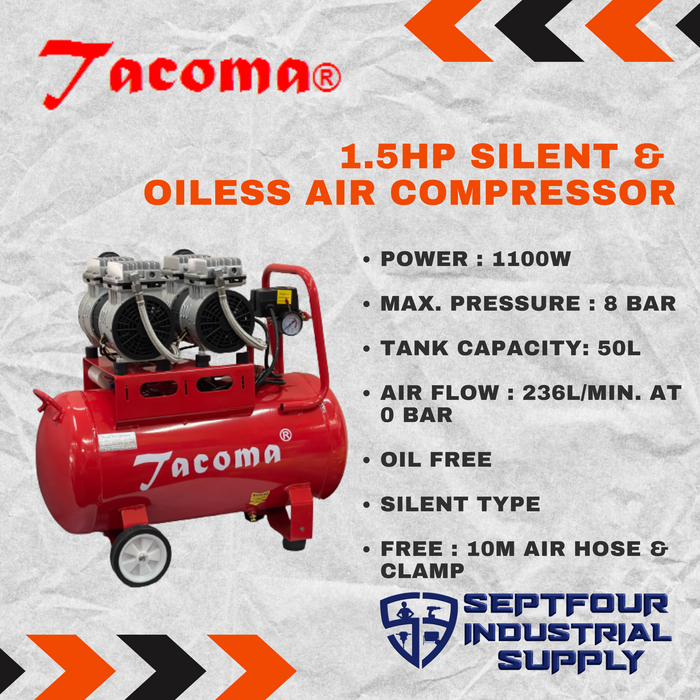 Tacoma Silent & Oil Free Air Compressor