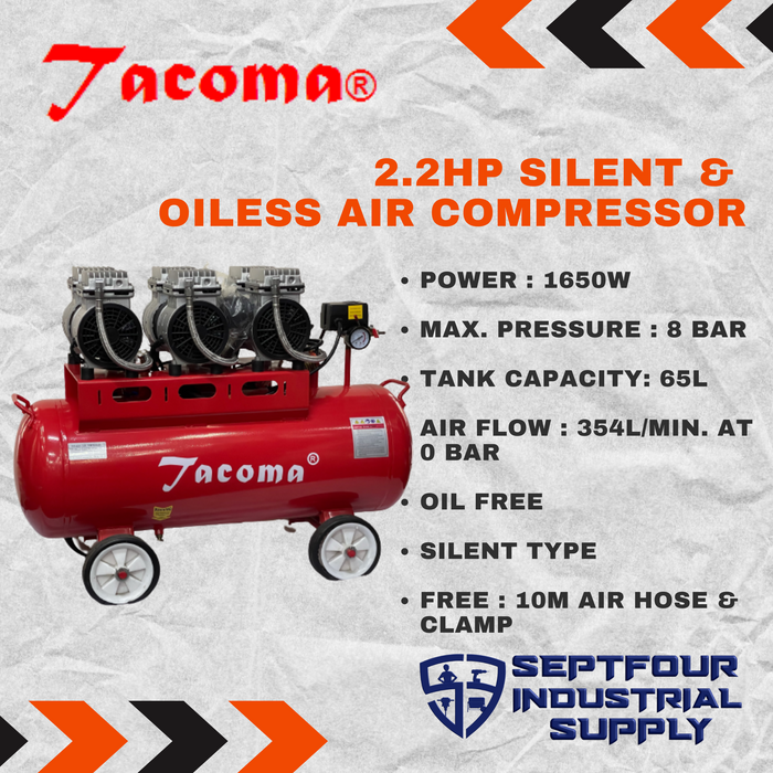Tacoma Silent & Oil Free Air Compressor