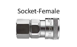 Toku Pneumatic Tools Accessories - NK COUPLERS Socket - Female