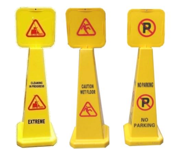 Traffic Safety Four Sided Warning Cone