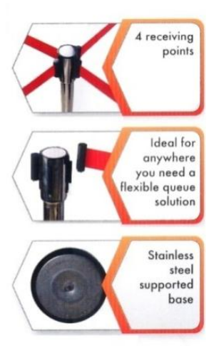 Traffic Safety Retractable Belt Barrier