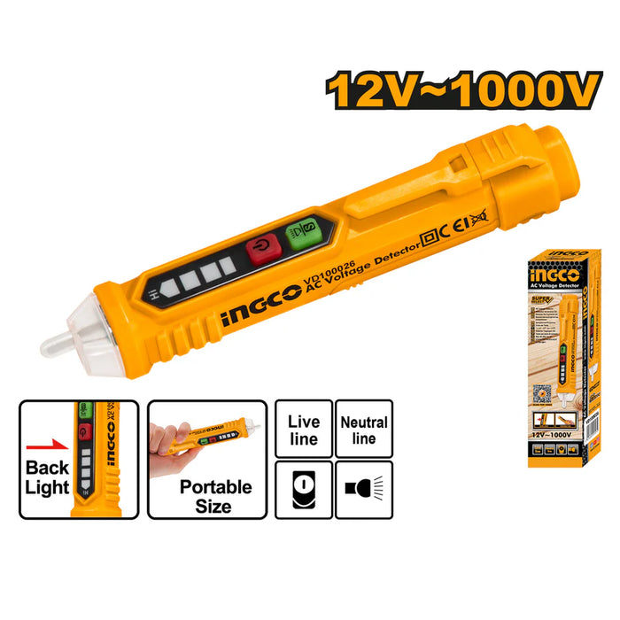 Ingco AC Voltage Detector (SS) VD100026