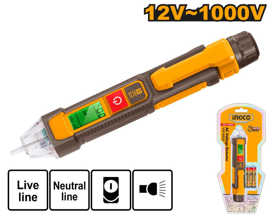 Ingco 12-1000V AC Voltage Detector VD210003