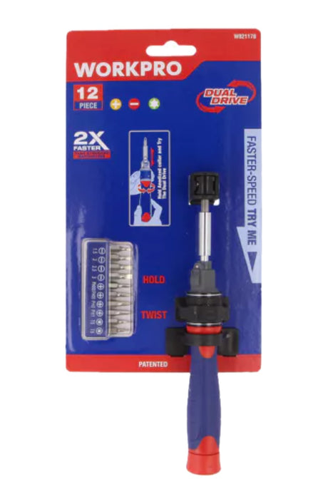 Workpro 1/4" (6.3mm) Phillips,Slot,Torx® Screwdriver Universal Set W021178