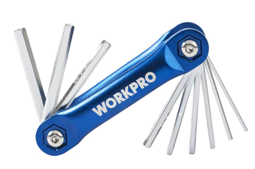 Workpro 8pcs. Folding Hex Key Set (Metric) W022008