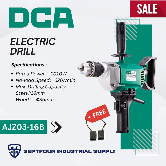 DCA 16mm 1010w Electric Drill Reverse Rotation AJZ03-16B