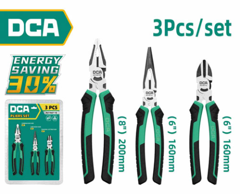DCA 3 Pcs Pliers Set 3 Pcs A07A0110
