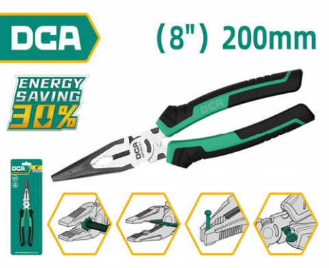 DCA Long Nose Plier 8" A07A0181