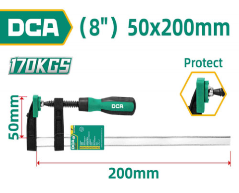 DCA F Clamp 50*200mm A07B0320