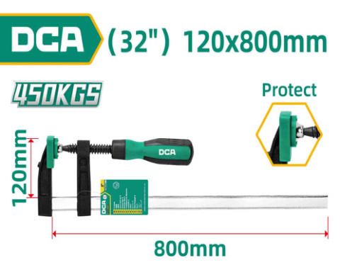 DCA F Clamp 120*800mm A07B0390