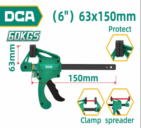 DCA Quick Bar Clamp 63*150mm A07B0410