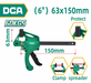 DCA Quick Bar Clamp 63*150mm A07B0410