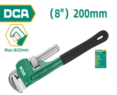 DCA Pipe Wrench 8" A07C0108