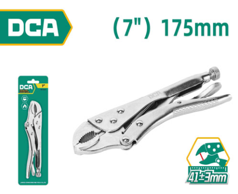 DCA Curved Jaw Locking Plier 7" A07C0301