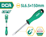 DCA Slotted Screwdriver SL6.5×150 mm A09A0112