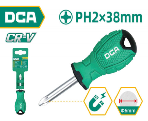 DCA Phillips Screwdriver PH2×38mm A09A0209