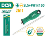 DCA 2 In 1 Screwdriver Set SL5×PH1×1 50mm A09A0302