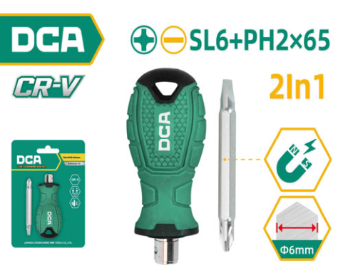 DCA 2 In 1 Screwdriver Set SL6×PH2×6 5mm A09A0310