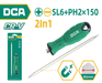 DCA 2 In 1 Screwdriver Set SL6×PH2×1 50mm A09A0312