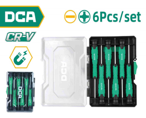 DCA 6Pcs Precision Screwdriver Set 6 Pcs A09B0101