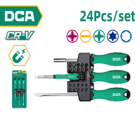 DCA 24Pcs Screwdriver Bits Set 24 Pcs A09R0205
