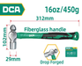 DCA Ball Pein Hammer 16oz A10G0102